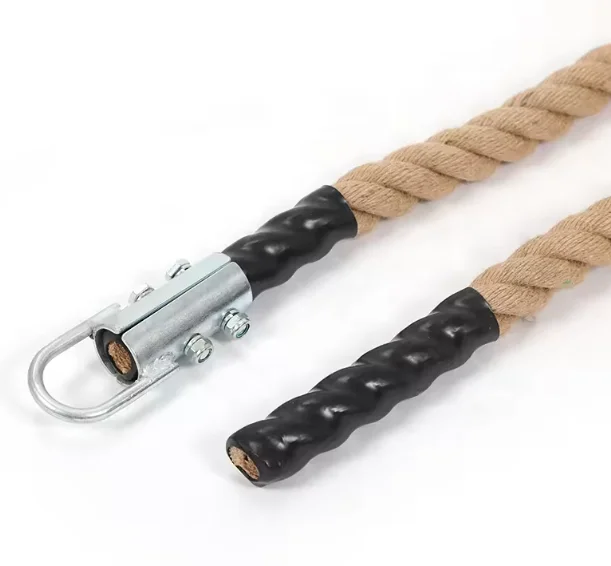 Gym Power Hemp Battle Rope 38mm for Training Jute Climbing Rope