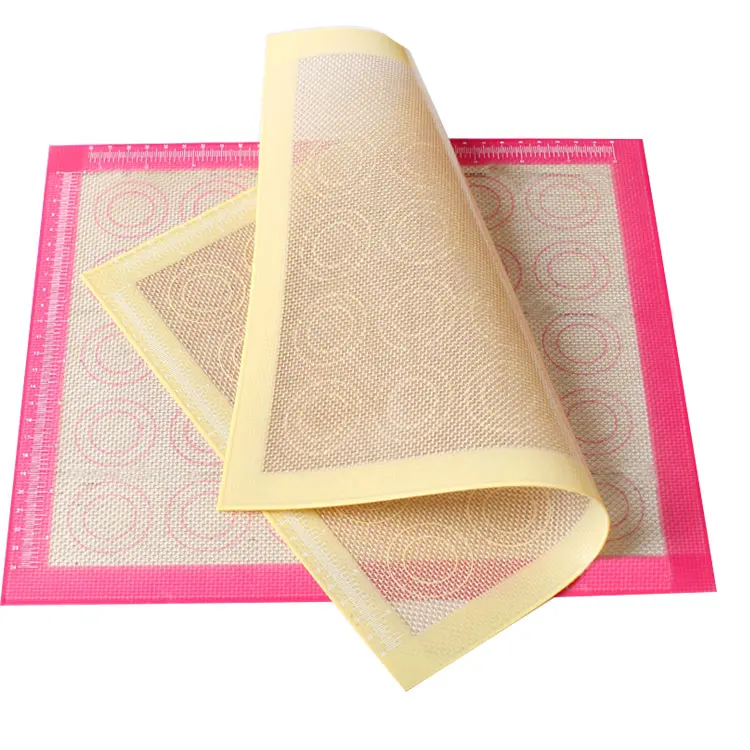 Custom Heat Resistant Fiberglass Cloth Silicone Baking Mat
