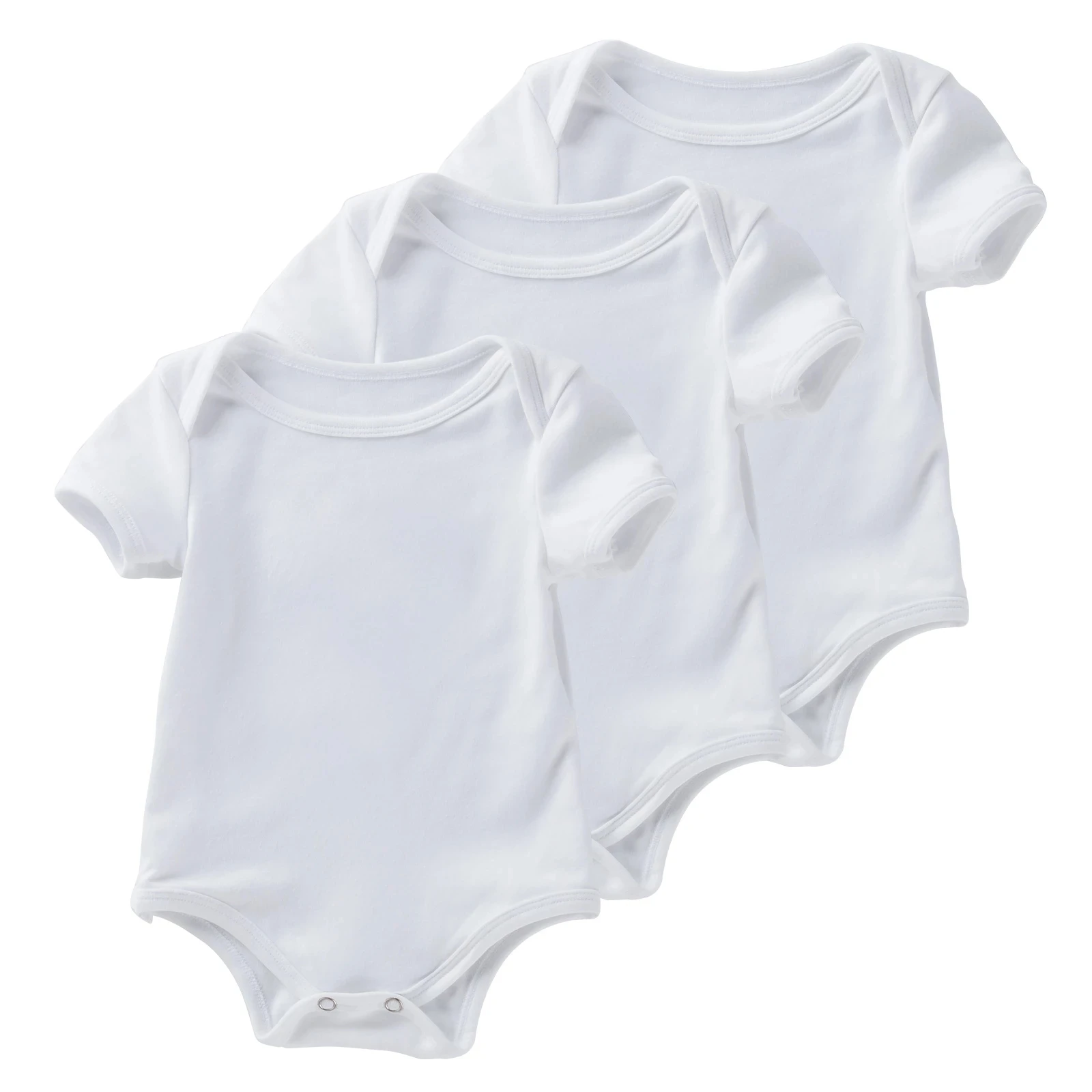 baby boy clothes 0-3months White short organic cotton baby bodysuit rompers jumpsuit unisex baby clothes