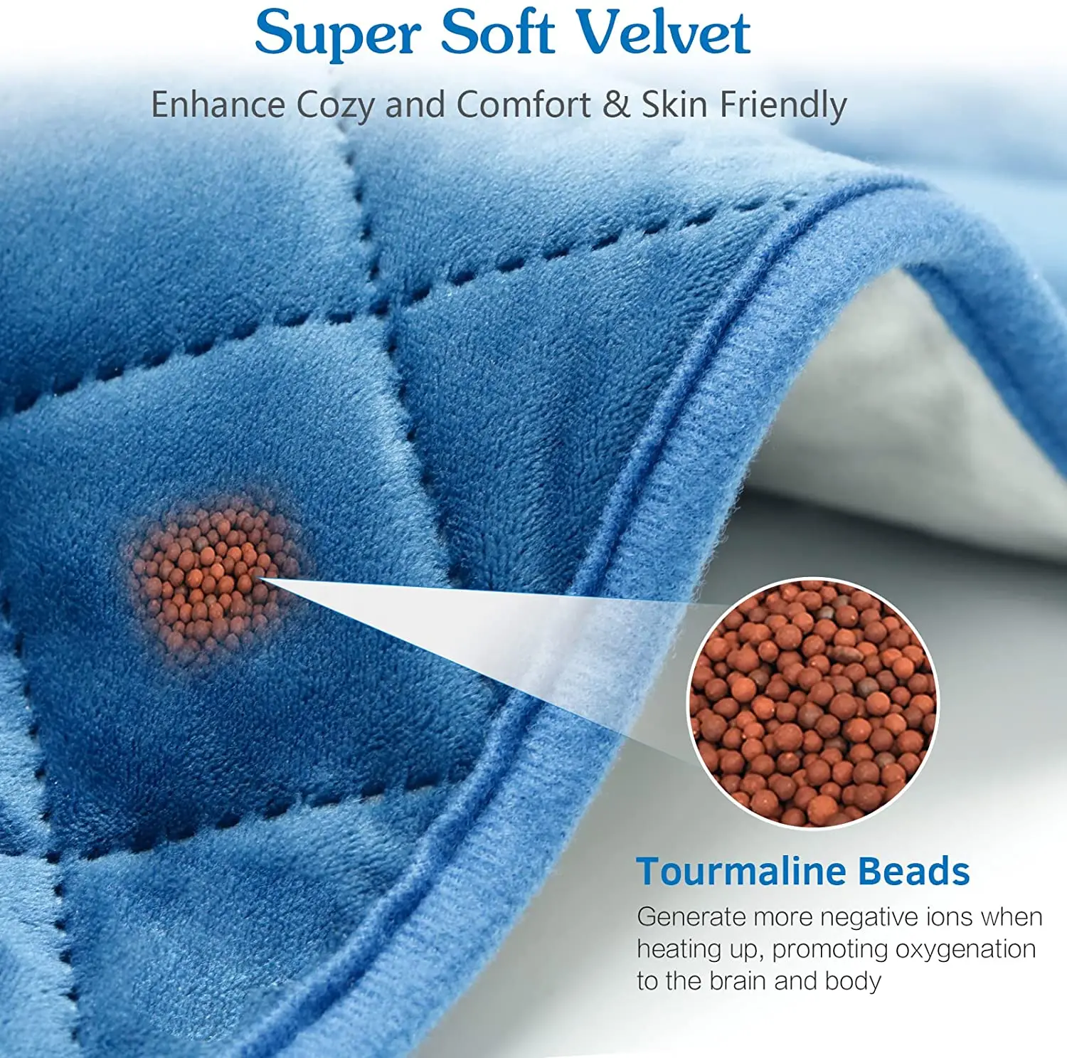 Мягкая Вельветовая электрическая грелка с кристаллами для снятия боли