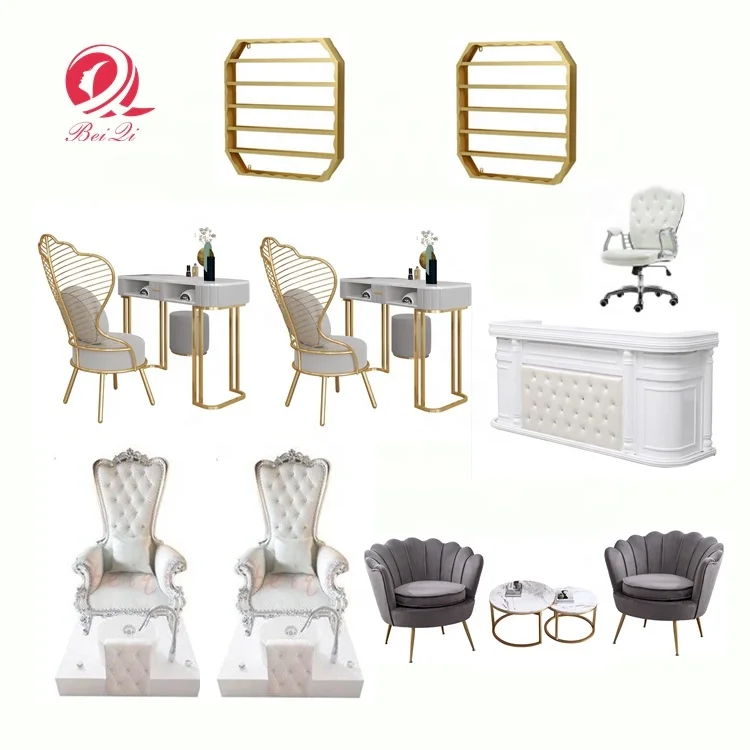 Fashionable salon furniture modern mesa manicure manicure station nail table with air filter