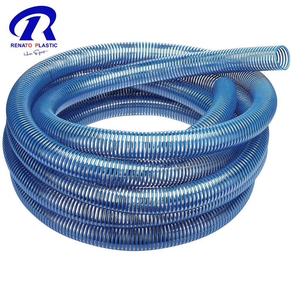 4 Inch Suction Hose Pipe PVC Reinforced Flexible Helix Suction Hose