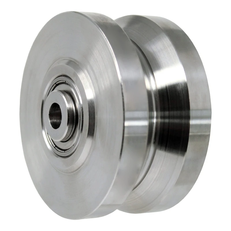 Cast Iron V Groove Track Wheel with Ball Bearings for Casters