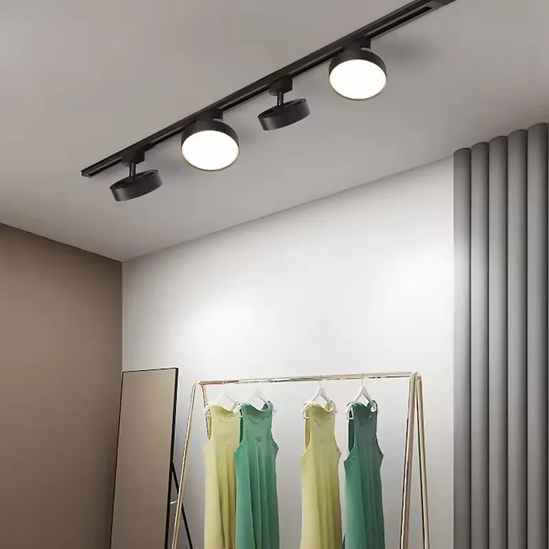 Customized Rail Lighting 40W Rectangle LED Linear Track Light Fixture COB LED Beauty Fill Track Light