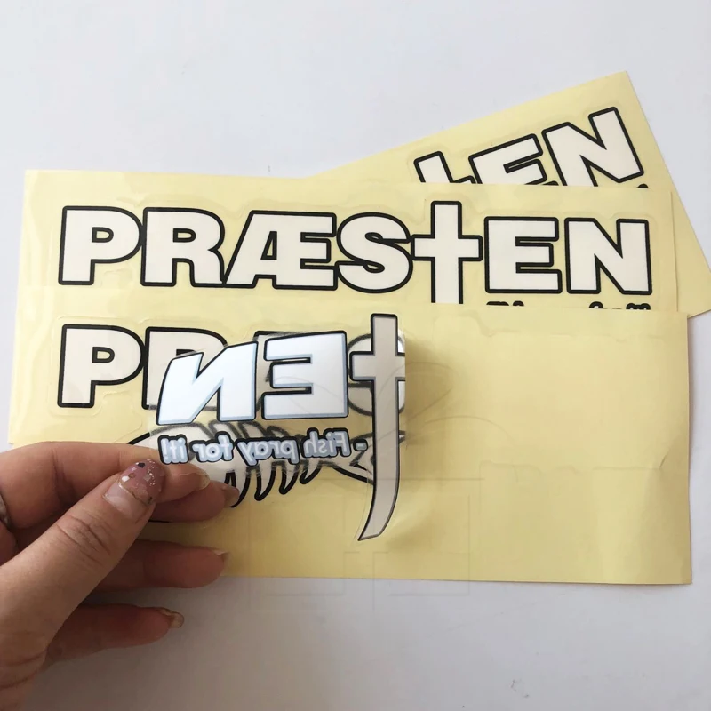 Custom Brand Promotion Printable Lipstick Gold Foil Label Sticker Transparent Die Cut Logo Waterproof Clear Vinyl Sticker