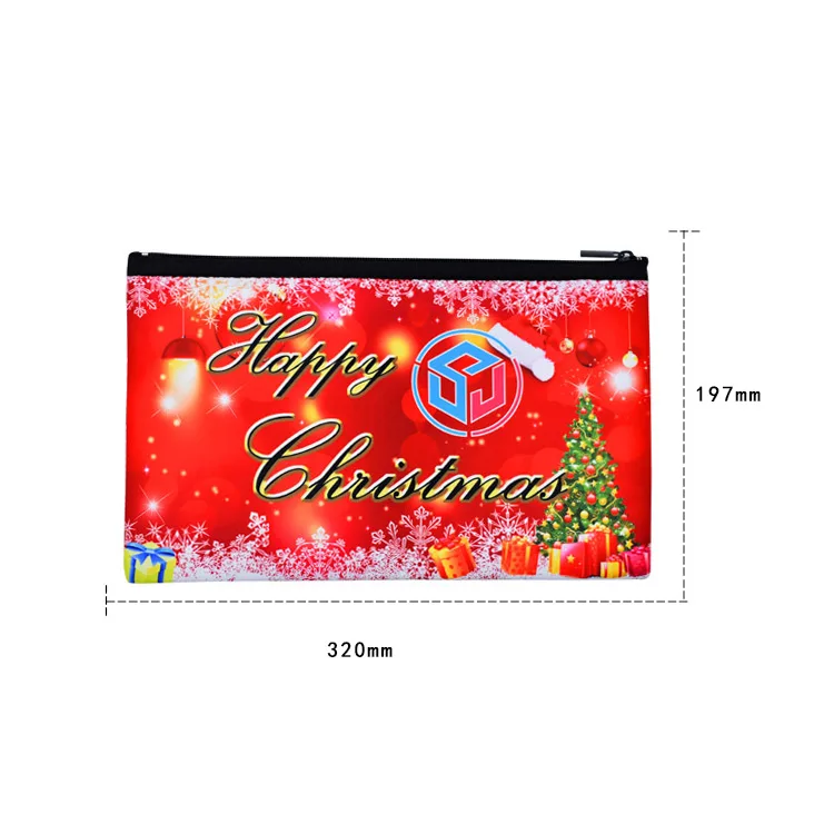 Индивидуальный сублимационный пенал из неопрена на молнии для офиса и