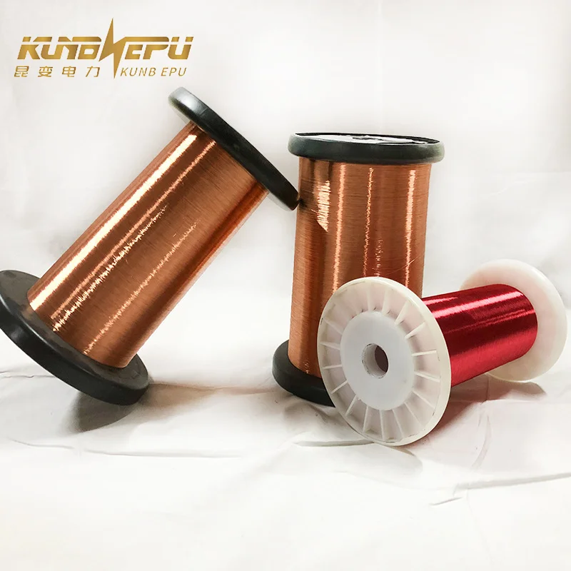 KUNB power customized CCA ul 48 awg gauge enameled copper wire wholesale high quality magnet wire enameled