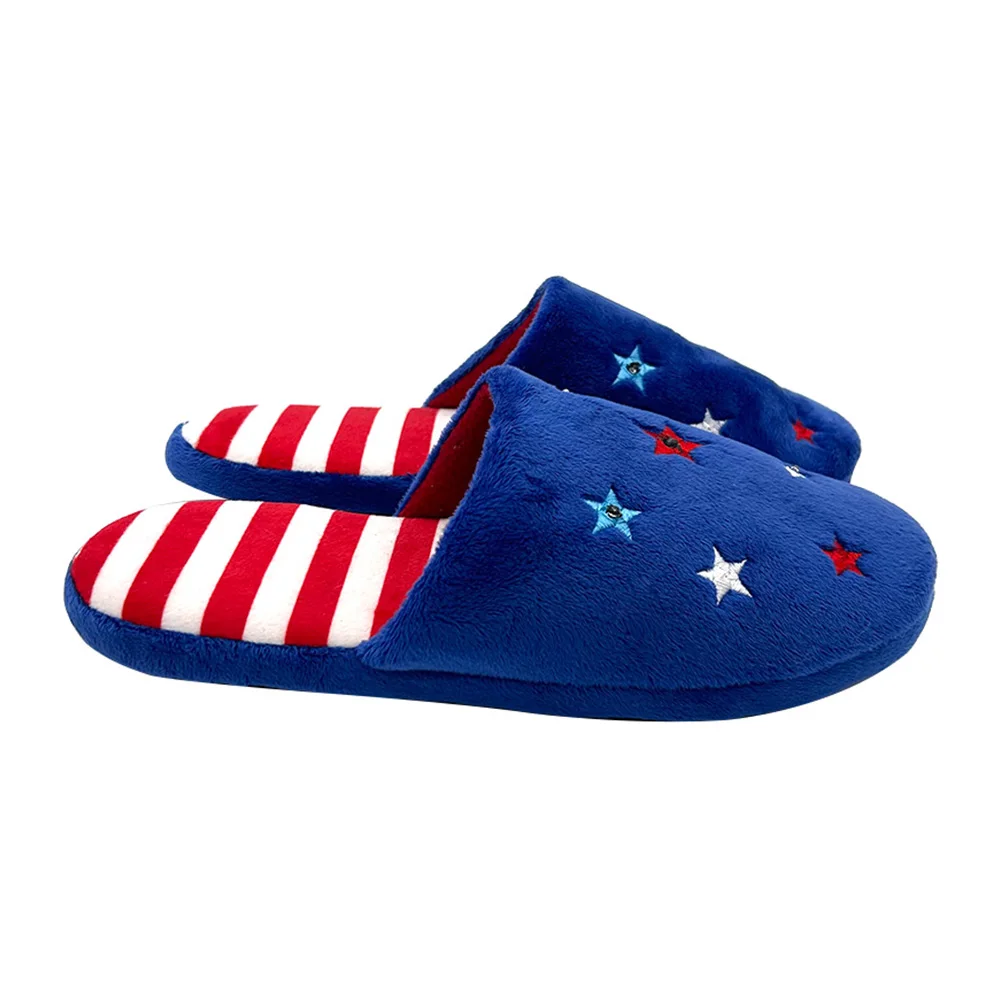 Christmas Slippers For Women Men Soft Warm Cotton Bedroom Memory Foam Christmas Tree Light Up Slippers