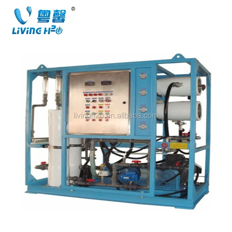 Sea Water Desalination Filter Machine System Plant Boat Mobile Salt Water Reverse Osmosis Treatment Purify  Equipment Device