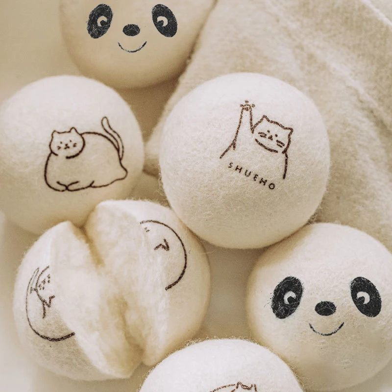 Wholesale 6 Pack Eco Friendly Laundry Wool Dryer Balls