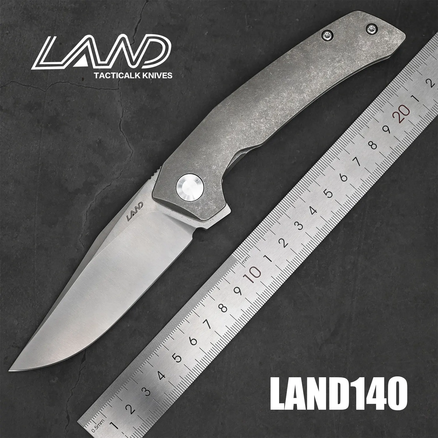 LAND 140 Pocket Folding Knife VG10 Blade TC4 Handle Needle Roller Bearing Hardcore Outdoor Camping Survival Knives