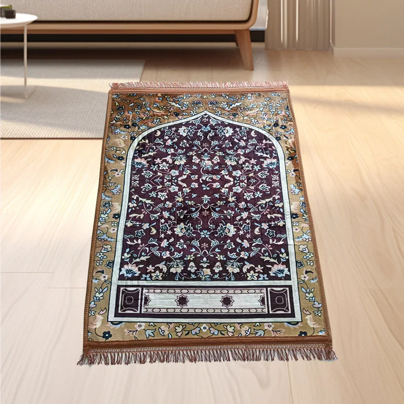 Hot Selling Good Quality Muslim Home Mosque Use Quilted Printing Kids Prayer Rugs Janamaz Islamic Muslim Prayer Rug