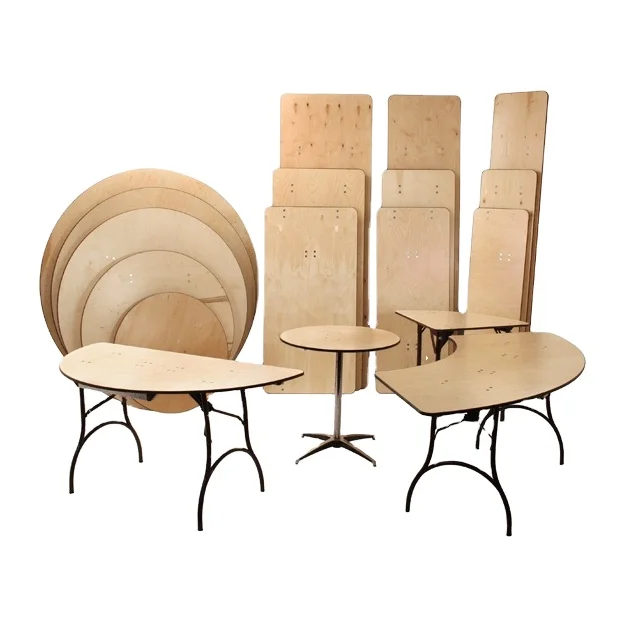 Sunzo Wholesale Hotel Table Wooden Banquet Outdoor for Event Party