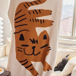 100% Polyester Microfiber Cradily Plush Decor Knitted Throw Blanket Wholesale