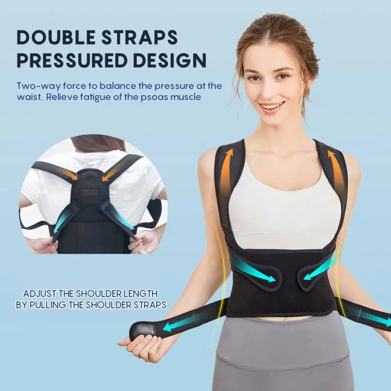 Back Support straightener Strap Support Correction poster Brace Shoulder Posture Corrector Belt Back Support Belt