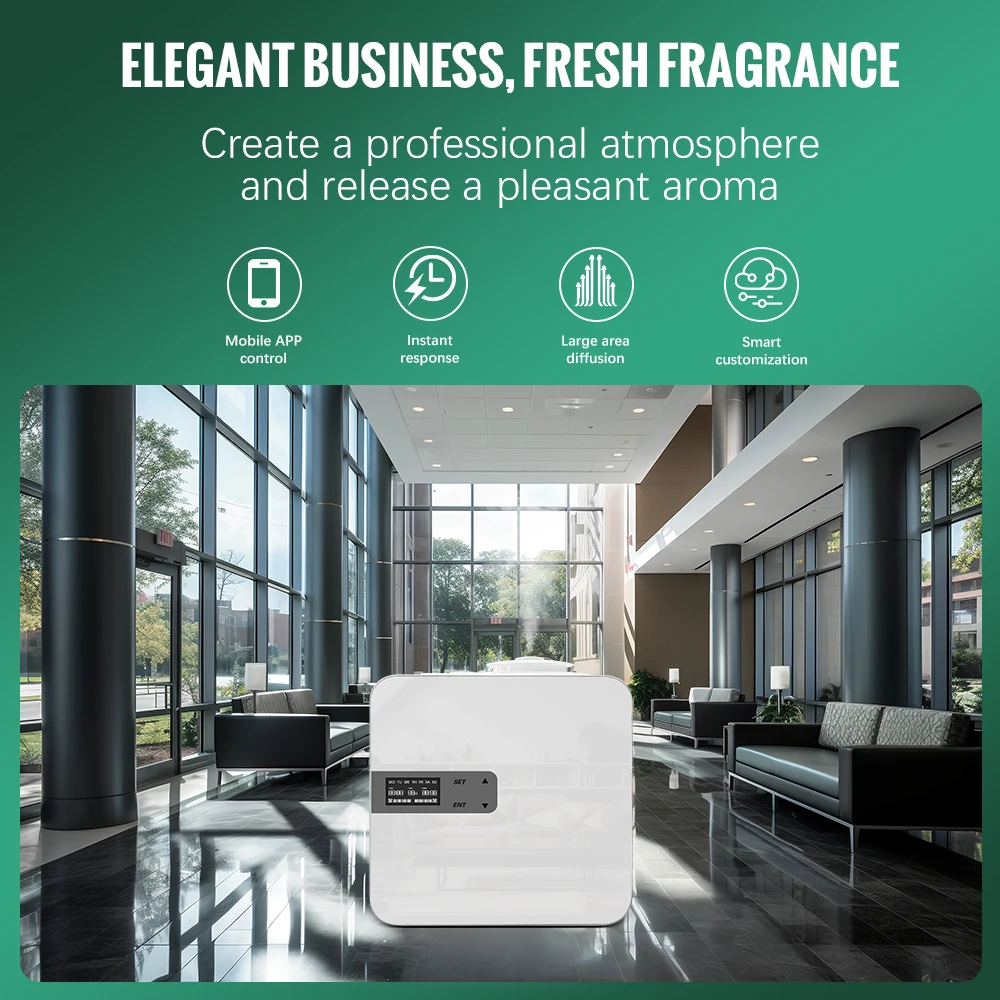 Support HVAC or Wall-mounted Wireless Commercial Aromatherapy Scent Machine Electric High Motor Efficiency Scent Aroma Diffuser