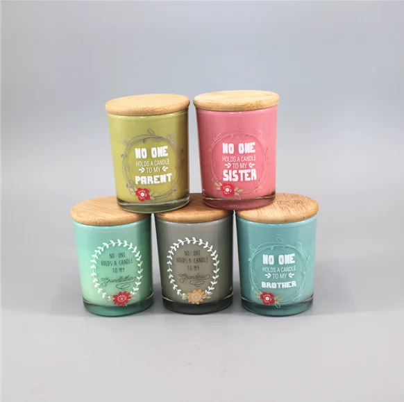 Custom Mini Decorative Scented Soy Wax Fragrant Glass Jar Candles