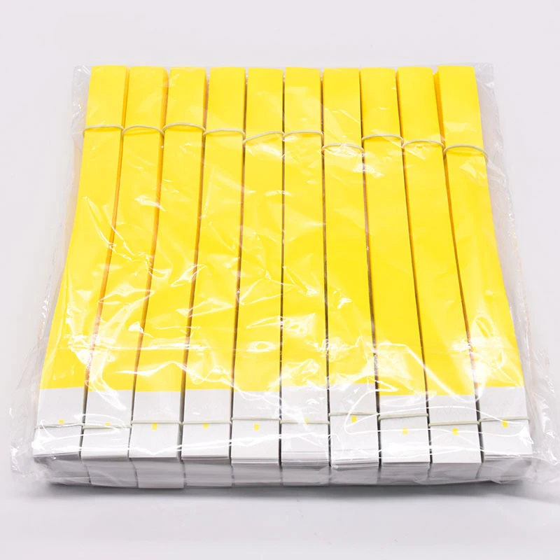 Wholesale Blank Bracelet Waterproof Paper Wristband for Event Printable Vinyl Synthetic Paper Wristband Promotional Wristbands