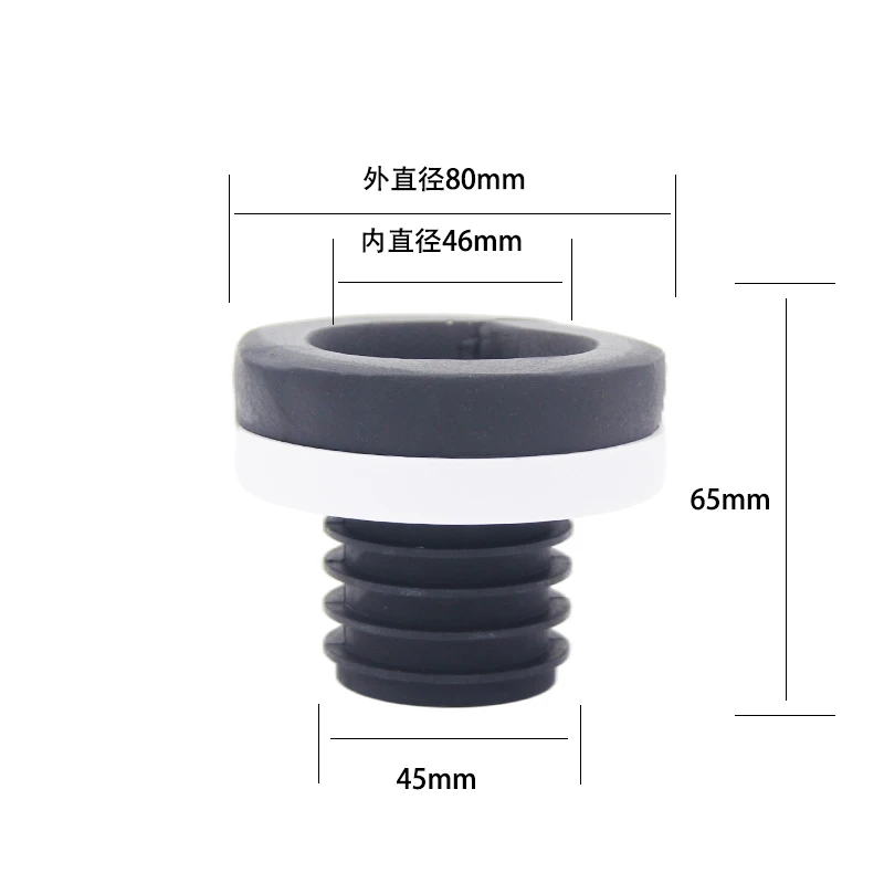 Toilet Wax Free Urinal Rubber Gasket Seal URINAL BOWL RUBBER SPUD GASKET CONNECT 56MM UPVC PIPE