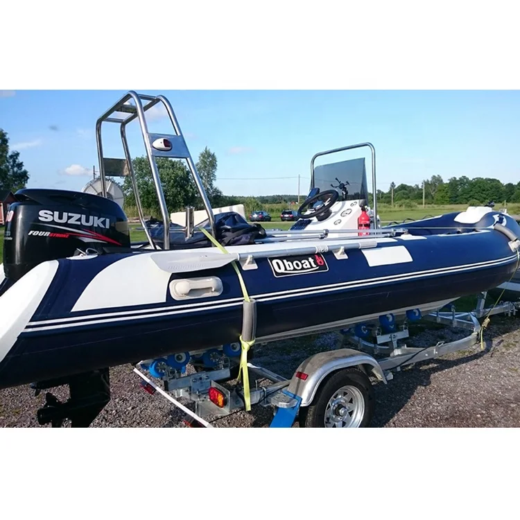 New 4.8M Inflatable Submarine Boat 5-Person Aluminum Hull Rib Boat For Sale
