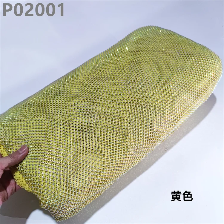 Wholesale Soft Lace Fabric Rhinestone Flat Embroidery Mesh Lace Fabric