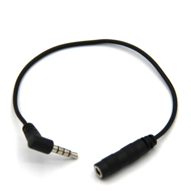 Angled 3.5mm 4pole Male to Female Audio Extension Cable