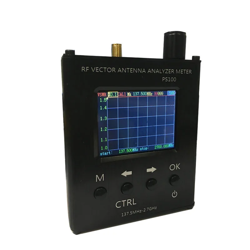 Portable vector network antenna analysis measuring instrument PS100 standing wave meter talent test 137.5M 2.7spectrum analyzer
