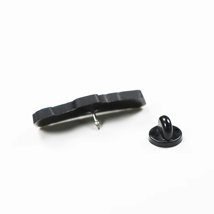 custom logo pvc plastic pin badge with pin