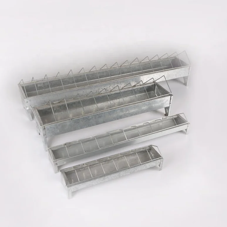 best selling technical large stainless chicken feeder manger with or without clicks 30cm 50cm 75cm 100cm