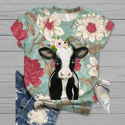 Girl Cat T-shirt Lady Summer Cotton Casual T Shirt Women Streetwear Top Tees Female Poleras Mujer