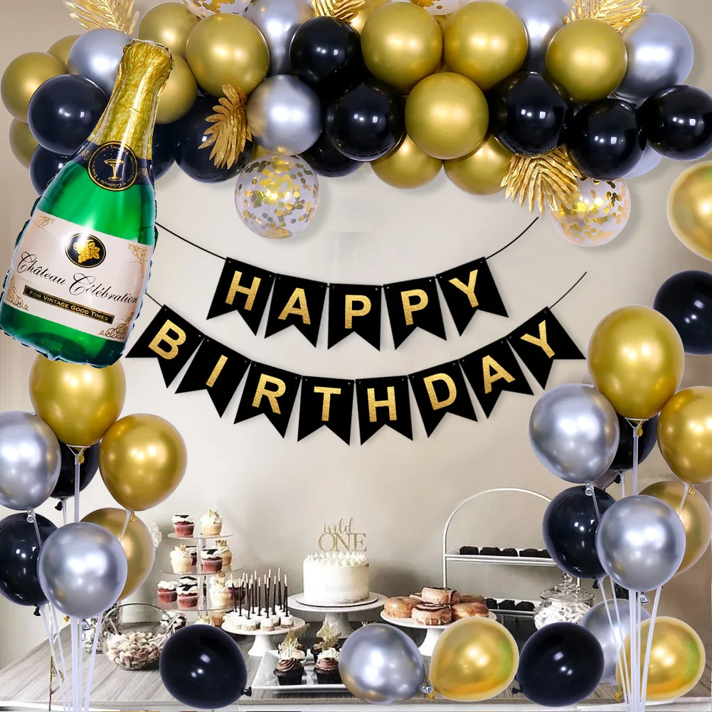 Birthdays Balloon Garland Arch Kit White Lavender Gold Confetti Balloon Arch for Birthday Wedding Baby Shower Decorations