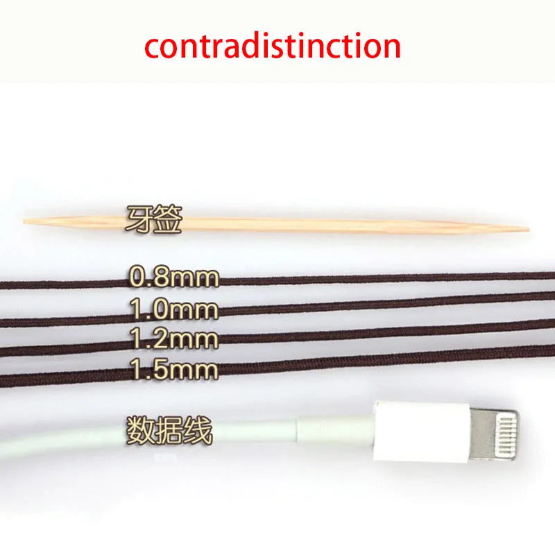 High tenacity core-covered elastic rope polyester elastic cord braided rope durable beading rope for bracelet jewelry making