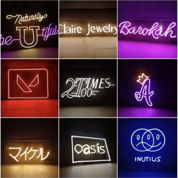 Manufacturer Custom Led Neon Lights Wedding Decoration Rgb Colorful Flex Led Neon Sign Letters
