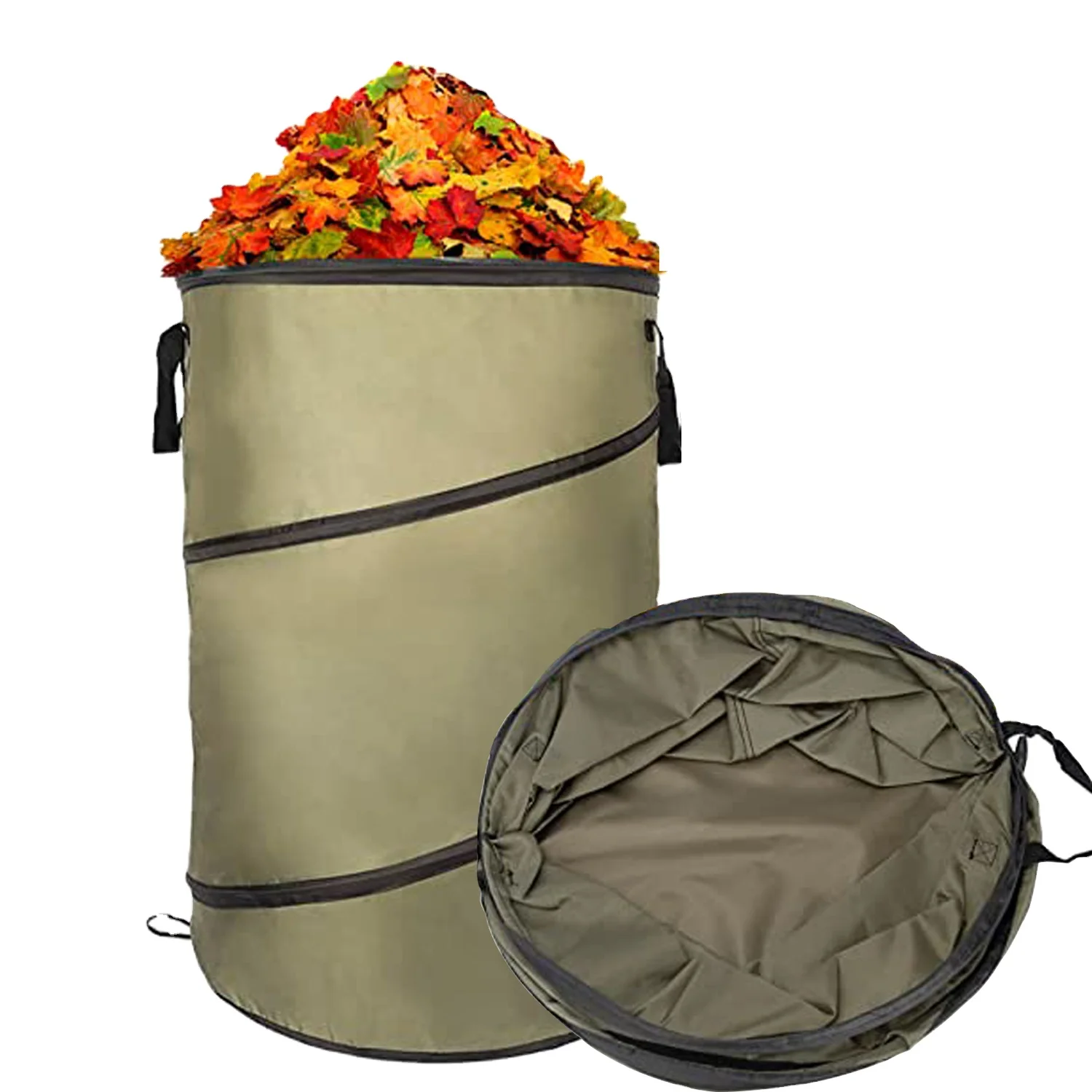 Customized Logo and Capacity Folding 30 Gallon Collapsible Toy Container Garden Camping Waste Pop up Leaf Bag