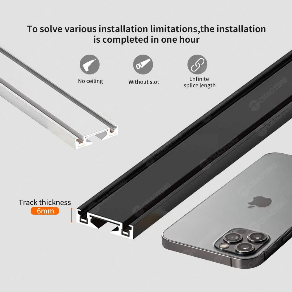 Led Tracklight Supplier Black White Color Adjustable 360 Cob Track Light Focus Light In Dimmable 30W Led Track Lighting System