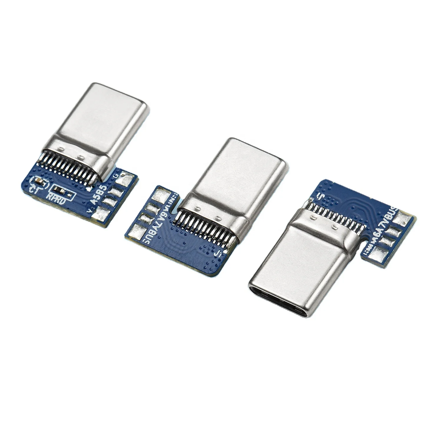 Производитель usb type c 2,0 90 градусов Штекерный разъем 8 pin паяльные Колодки pcb