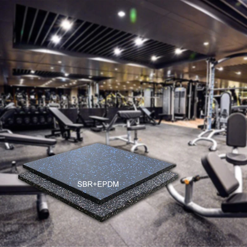 50Mm*50Mm*15Mm  Epdm Gym Rubber Soft Mats For Kids High Quality Durable Waterproof Sport Flooring