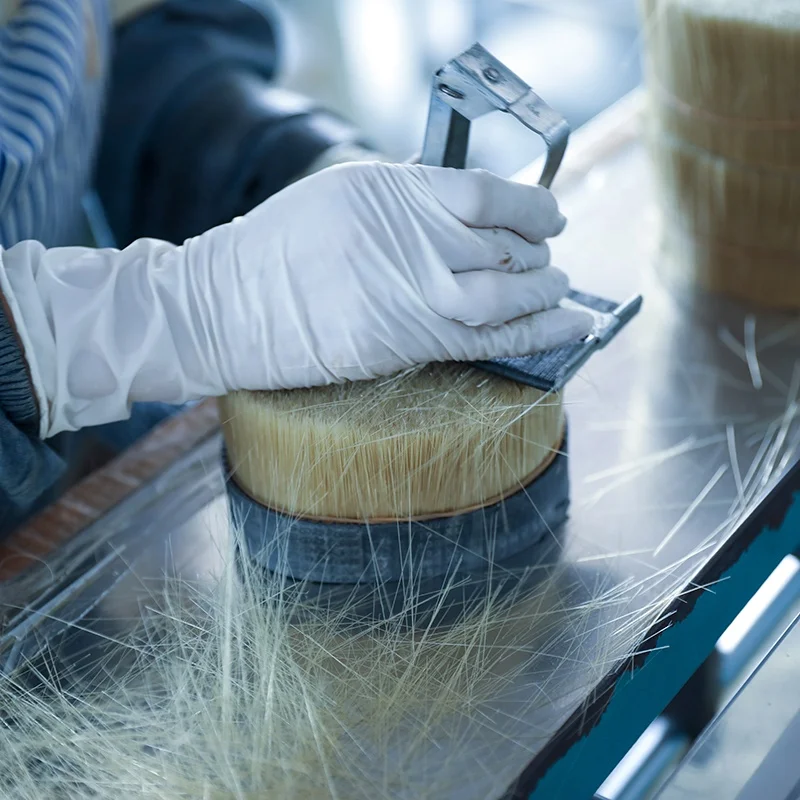 Factory custom 0.05mm PBT brush wire nail polish brush wash brush interdental brush with white nylon filaments