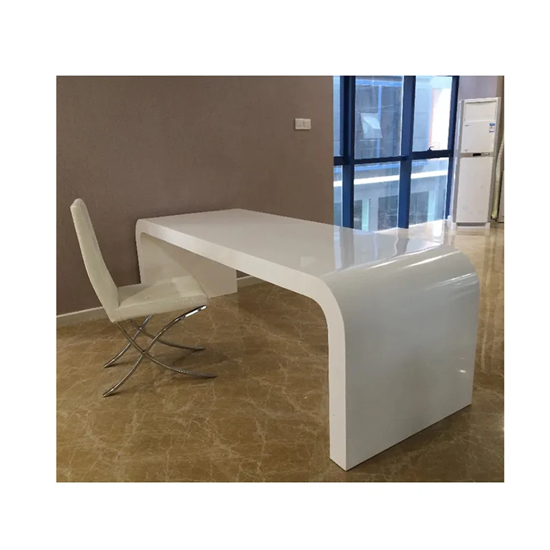 Quality specialty store display counter modern white executive office desk furniture curved executive office table