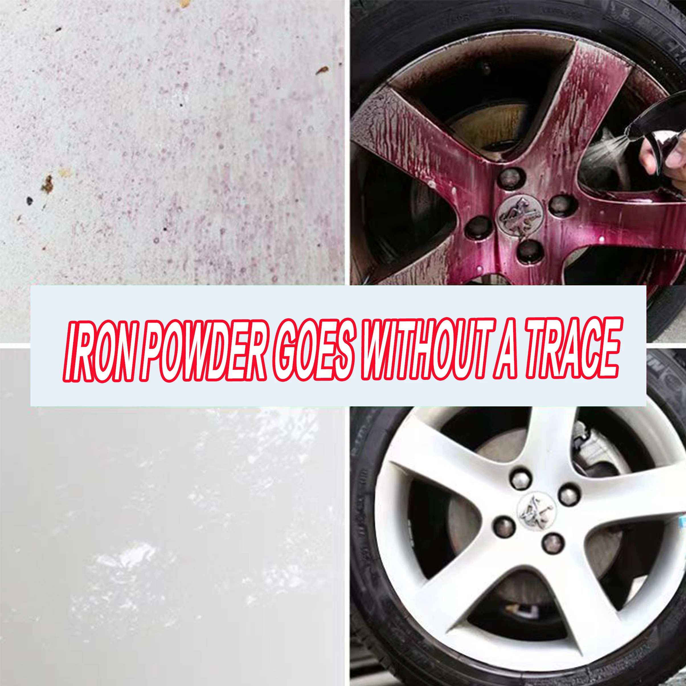 Iron powder remover for cleaning rust yellow and black spots on car paint surface