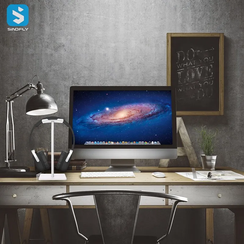 Заводская розетка подставка для наушников из алюминиевого сплава простая установка Универсальная док-станция игровой гарнитуры держатель дисплея