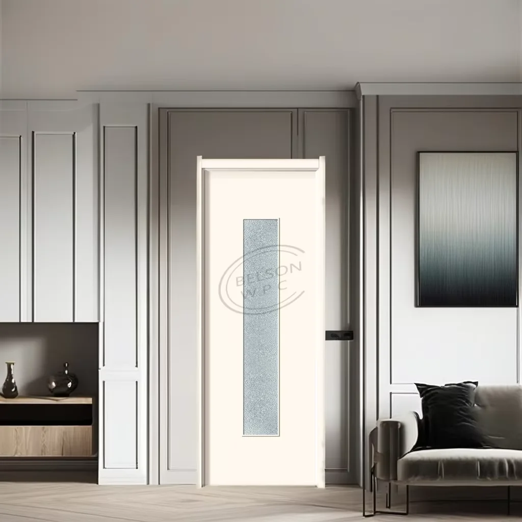 BelsonWPC Best Quality Modern Design Interior Door Finished Surface Factory Price Israel Palestine Huangshan Supplier