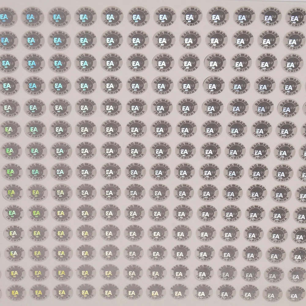 print custom design hologram logo design and authenticity hologram sticker on paper