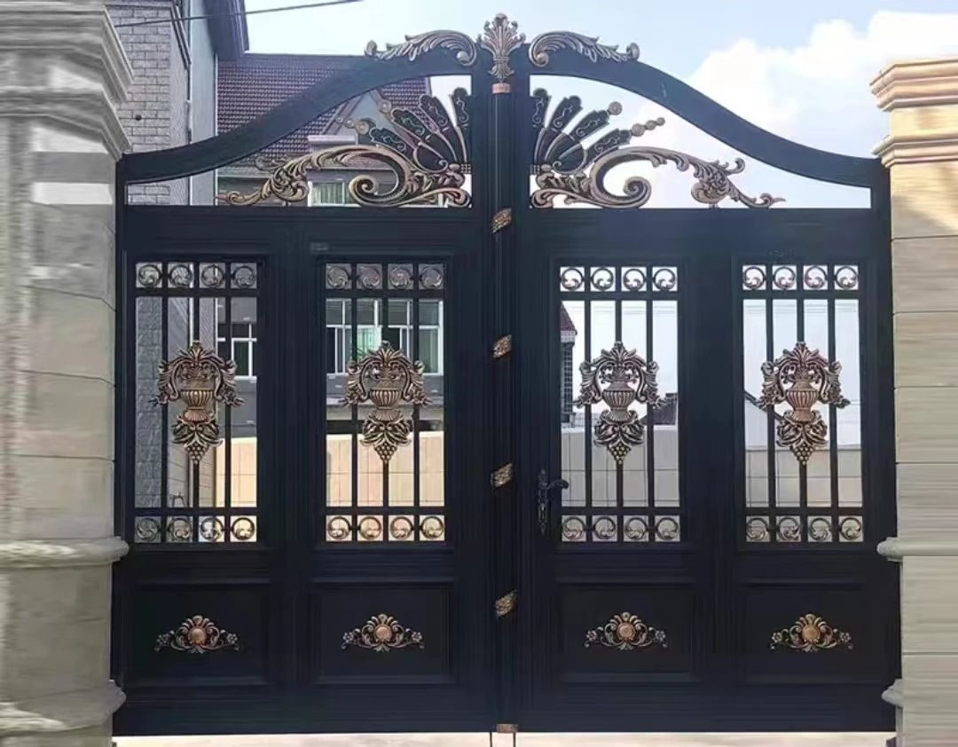 Villa gate retro engraved rural old door old elm Chinese style antique double entry door courtyard