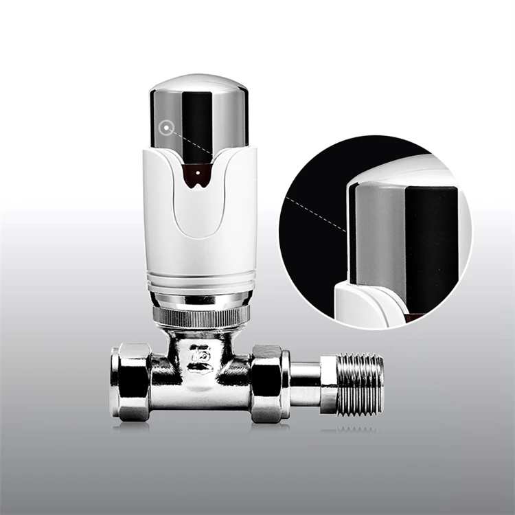 HVAC Systems Backwater Valve Straight Thermostatic Radiator Valve TRV With EN215