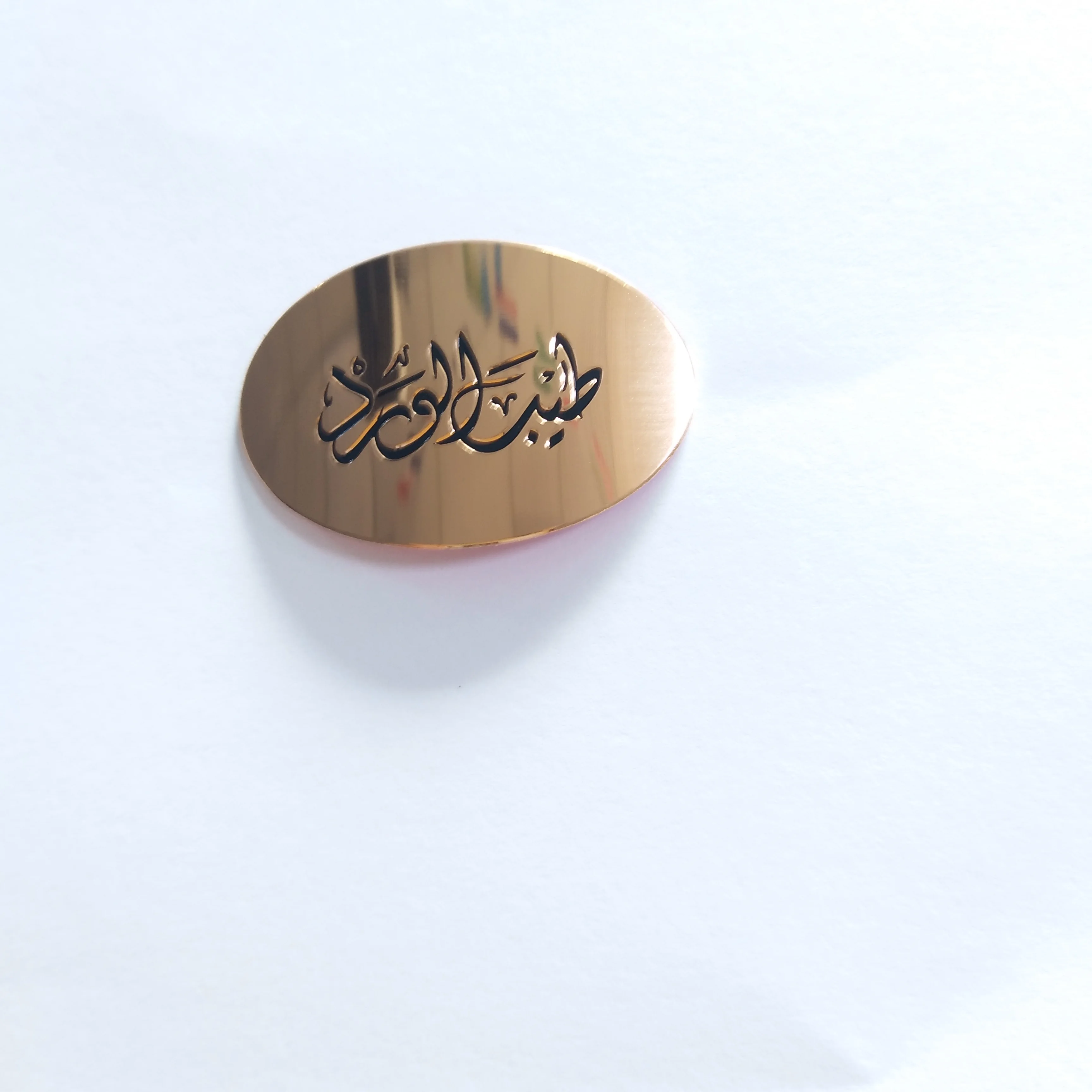 Custom metal wine labels Adhesive liquor bottle label 3d label  logo name plate retro style