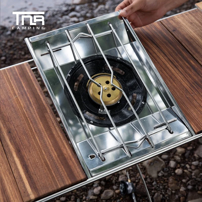 TNR Outdoor Camping Gas Stove Portable Foldable BBQ Stove Camping Picnic Outdoor Cooking Gas Furnace Burner Camping Equipment