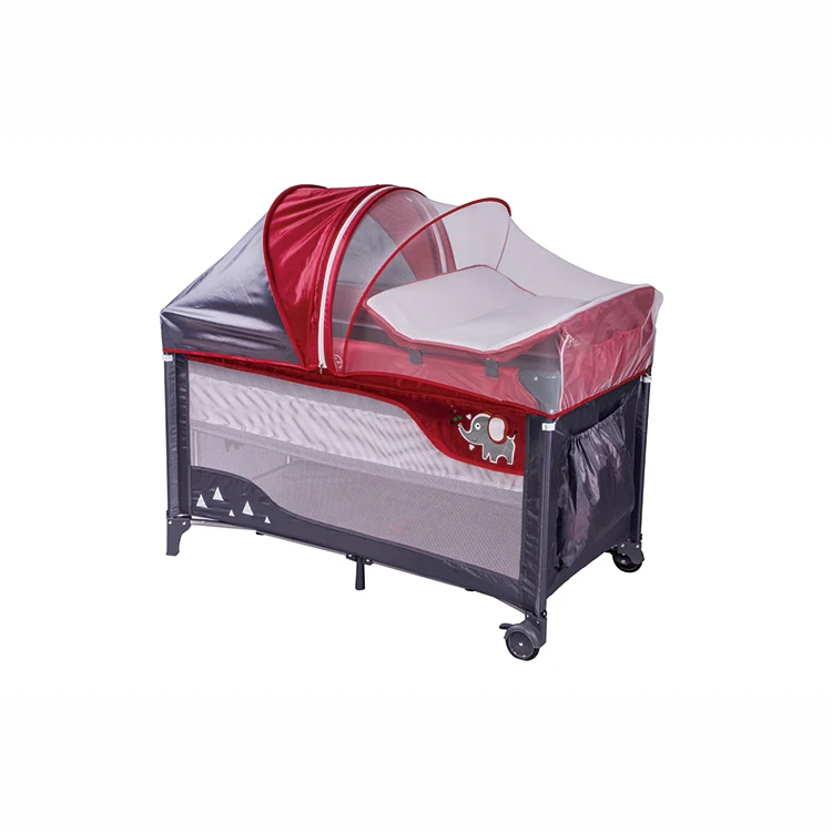 Factory Wholesale cheapest price baby playpen bed baby travel cot