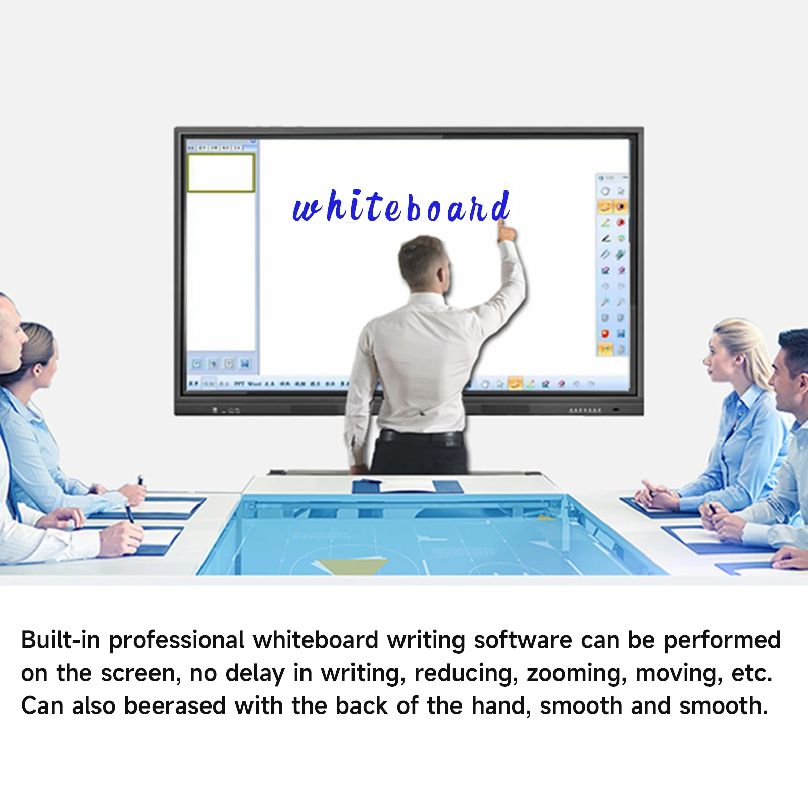 86 Inch Touch Screen LCD Digital Interactive Whiteboard For Business Office Interactive Flat Panel Smart Board