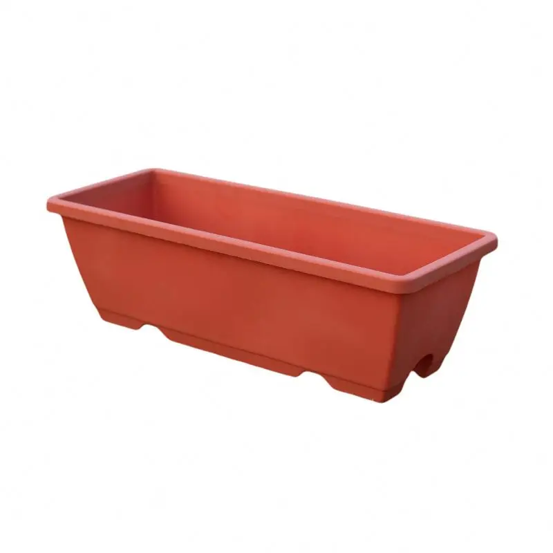 vegetable planting lazy plastic flower pot balcony vegetable planting flower extra large rectangular planting trough wholesale